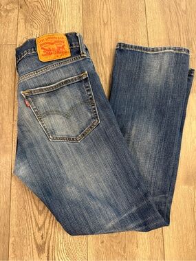 Levi 527 Y2K Bootcut Distressed Dark Wash 32x30 Women’s Denim Jeans